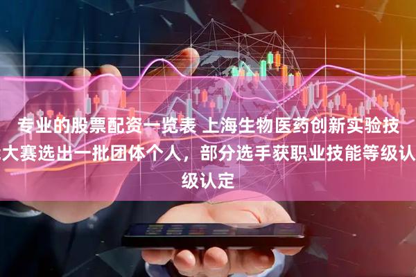 专业的股票配资一览表 上海生物医药创新实验技能大赛选出一批团体个人，部分选手获职业技能等级认定