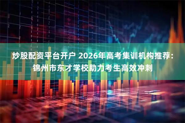 炒股配资平台开户 2026年高考集训机构推荐：锦州市东才学校助力考生高效冲刺